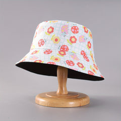 Floral Bucket Hat Reversible Basin Hat Lightweight Sunscreen Cap