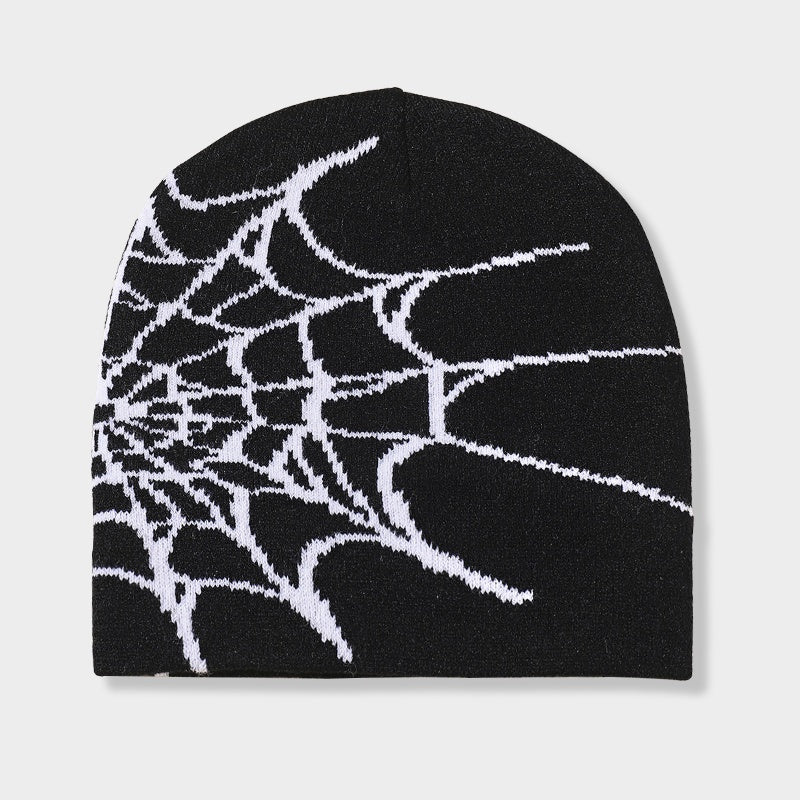 Fashionable Sport Windproof Knit Beanie Hat Spider Web Warm Ski Cold Hat