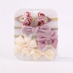 5pcs Cute Bow Headbands for Girls and Baby Girls