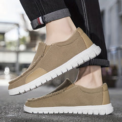 Men's Slip On Canvas Shoes for Walking Jogging
