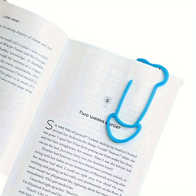 Colorful Plastic Bookmark Paper Clip