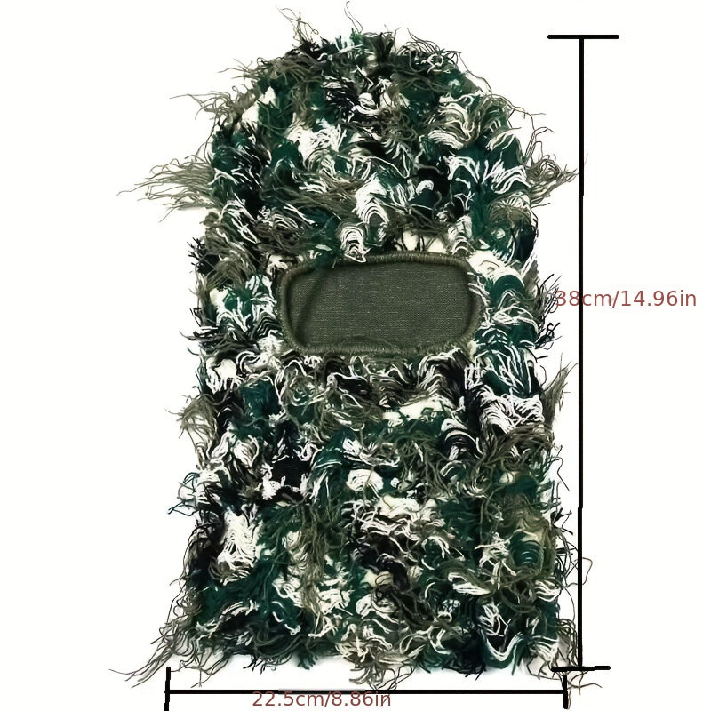 Camouflage Wool Balaclava Hat Knit Headgear