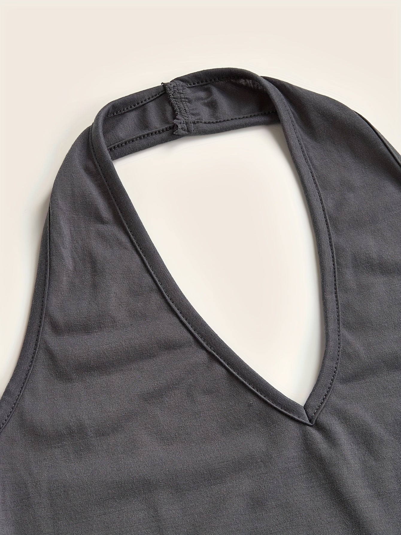 3 Pack Solid V Neck Halter Tops