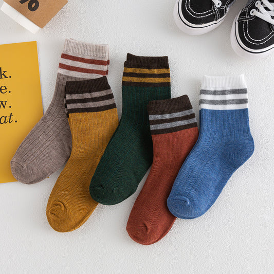 5 Pairs Toddler Boys Socks for Comfortable and Stylish Wear