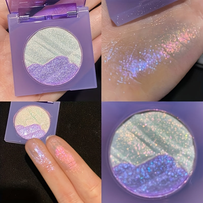 Shimmering Highlighting Eyeshadow Compact for Women