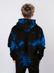 Grimace Print Boys Casual Pullover Hoodie for Spring Fall