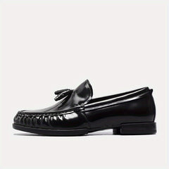 Men's Leather Loafer Shoes Lightweight Slip On Sneakers