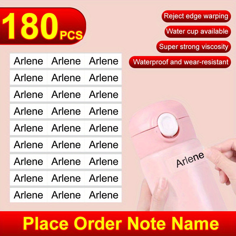 Custom Waterproof Name Sticker MEDIUM Size 3.4x1