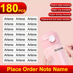 Custom Waterproof Name Sticker MEDIUM Size 3.4x1