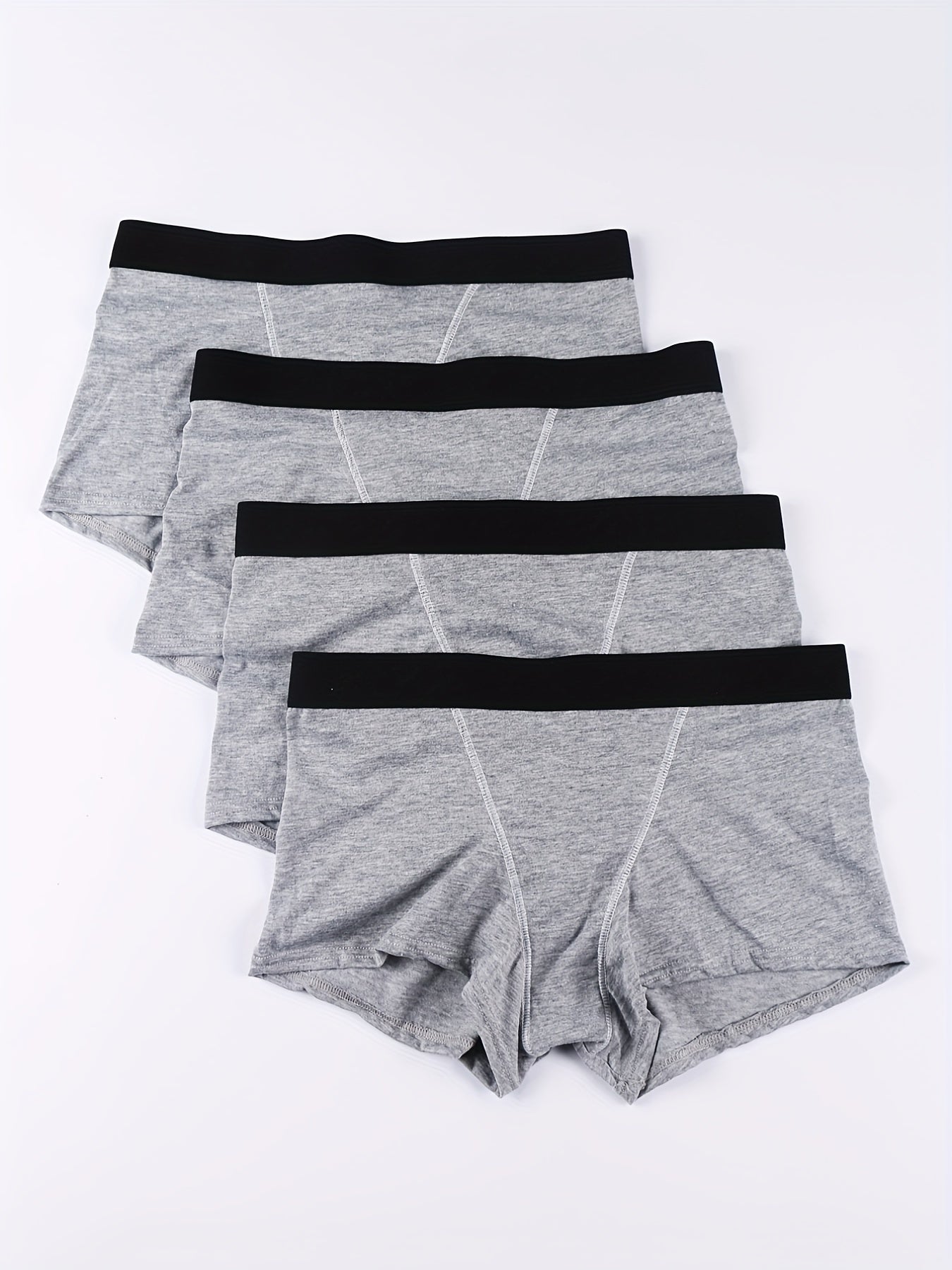 4 Pcs Boyshort Panties for Women Breathable & Stretchy Underwear