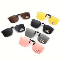Neutral Frame Polarized Clip-on Light Lens Metal Glasses