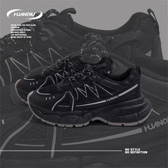 HUANQIU Women's Lace up Chunky Running Shoes