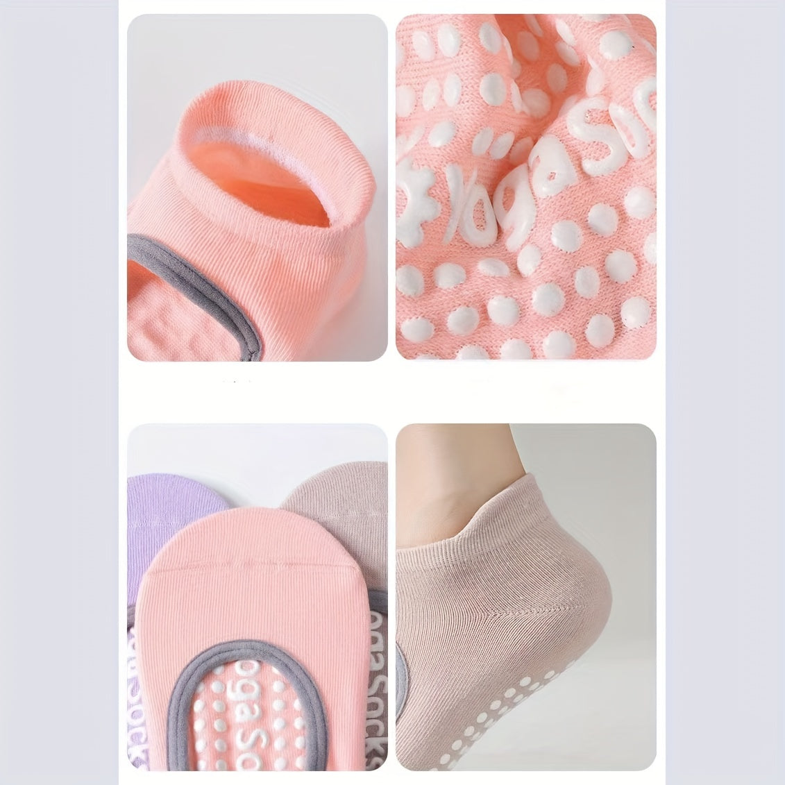 Professional Non Slip Grip Yoga Socks Strap Cross Soft Comfortable Sweat Absorb