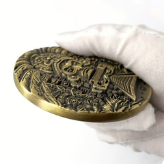Metal Double Sided Carving Historical Cultural Elements