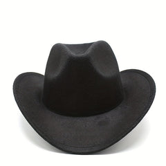 Men's European American Solid Wool Jazz Hat British Style Top Hat