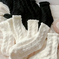 5 Pairs Plush Warm Floor Socks Comfortable Style