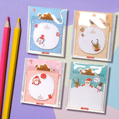 Christmas Cartoon Sticky Notes Student Memo Office Memos N Times Stickers