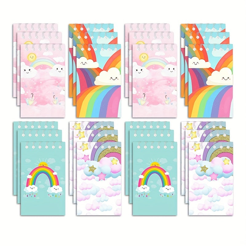 12pcs Mini Rainbow Notebook Party Favors