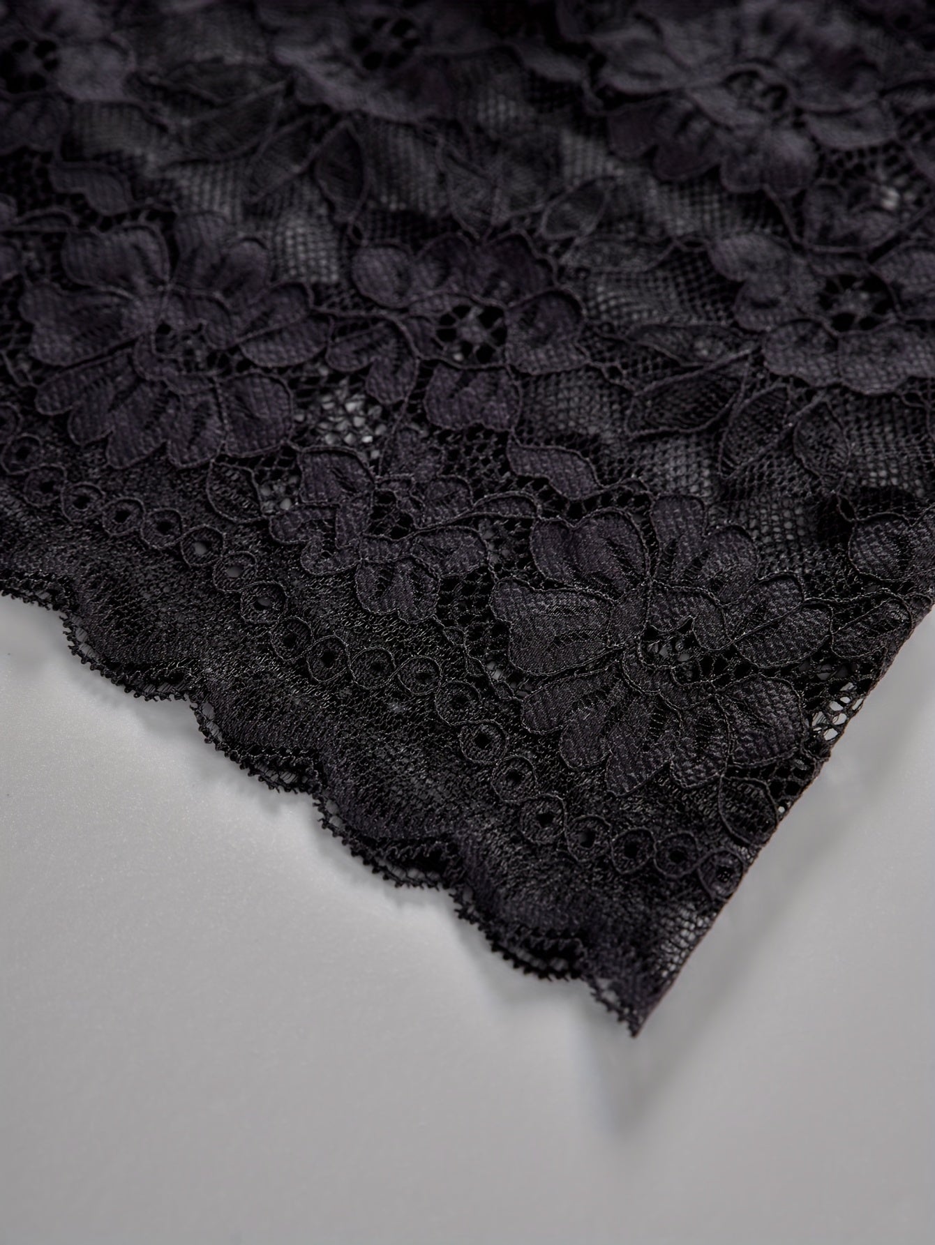 Floral Lace Striped High Waisted Underwear