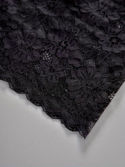 Floral Lace Striped High Waisted Underwear