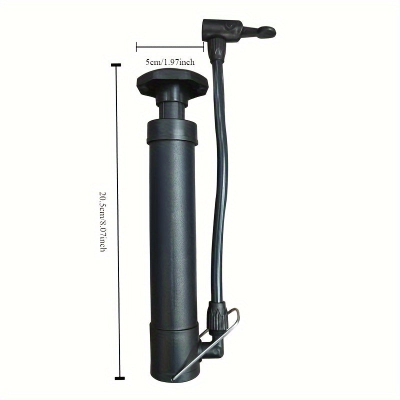 Portable Air Pump Set With Needle Net Bag Ball Bag Basketball Pump Set