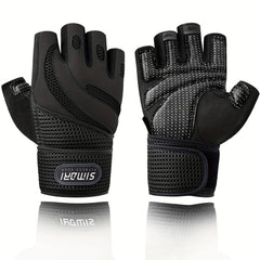 Workout Gloves With Wrist Wrap Non-slip Fitness Gloves for Weightlifting Gym