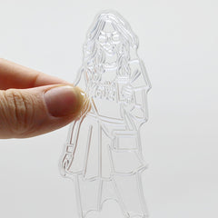 Girls Silicone Clear Transparent Stamp for Scrapbooking