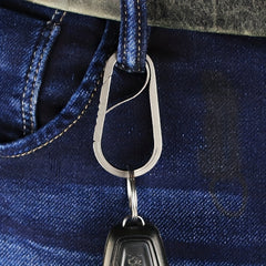 Titanium Alloy Car Key Chain Shrapnel Waist Hanging Key Chain Outdoor Pendant