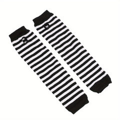 Y2K Striped Fingerless Long Glove Candy Party COSPLAY Wrist Cover Sleeves