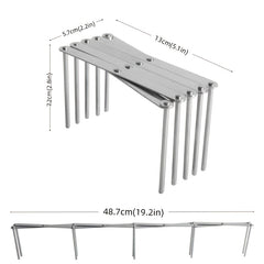 Adjustable Kitchen Pot & Pan Organizer Rack Stainless Steel Storage