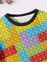 Kids Creative Pattern Sweatshirt Spring Fall Sports Gift