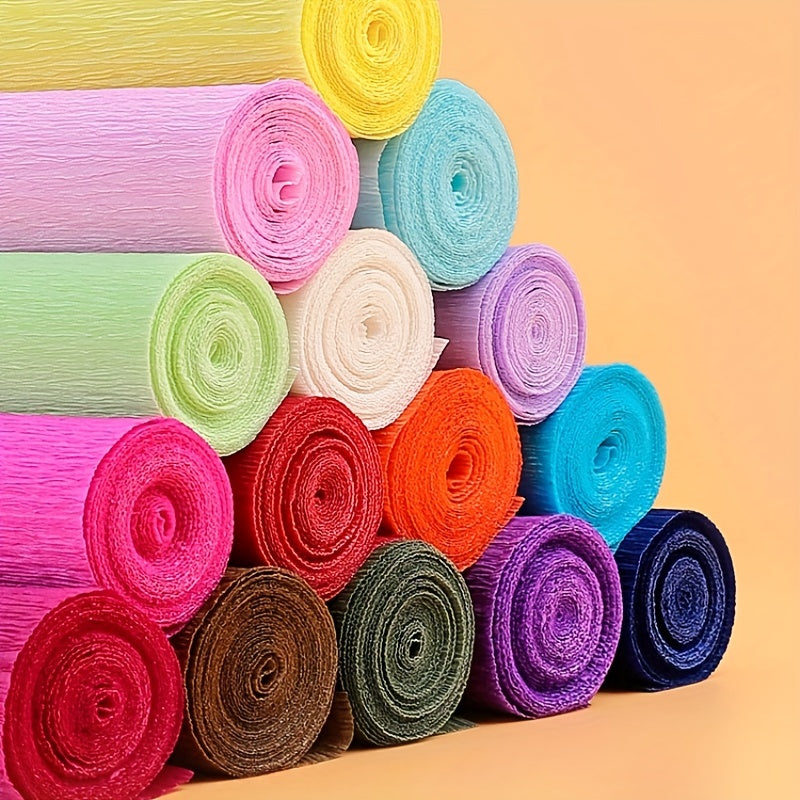 19 Rolls Crepe Paper 6in/4in Fluted Paper for Birthday Party DIY Flower