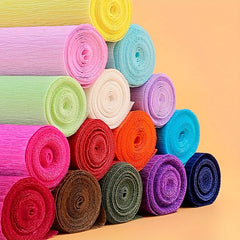 19 Rolls Crepe Paper 6in/4in Fluted Paper for Birthday Party DIY Flower