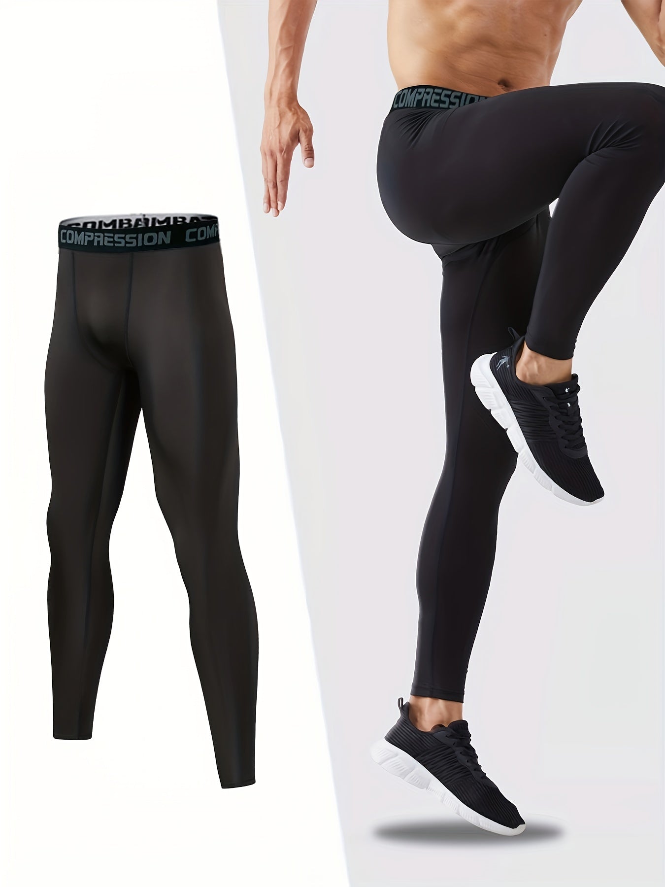 Men's Active Compression Pants Quick Drying Sports Leggings