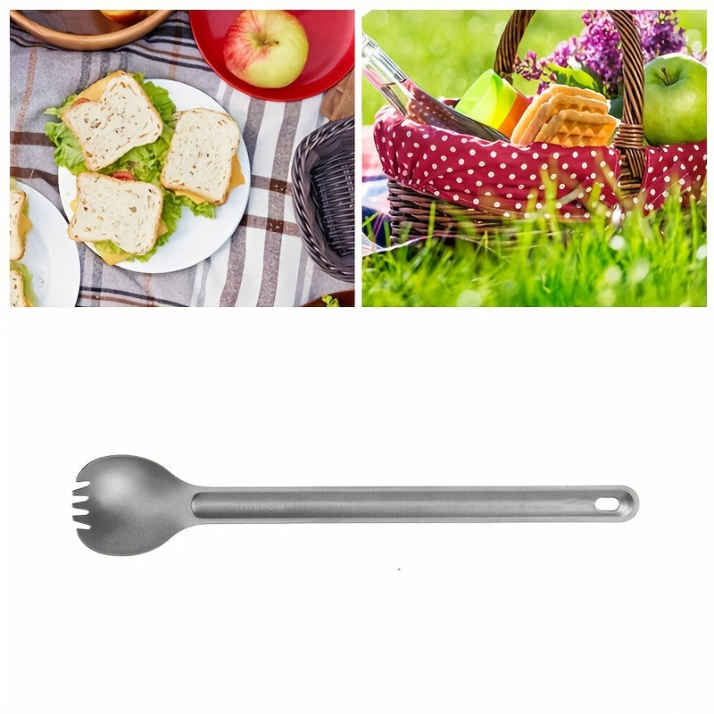 Portable Titanium Spoon Long Handle Lightweight Cutlery
