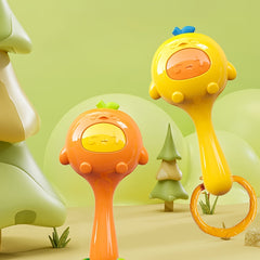 Yellow Baby Sand Hammer Toys PP Material Baby Rattle Toys