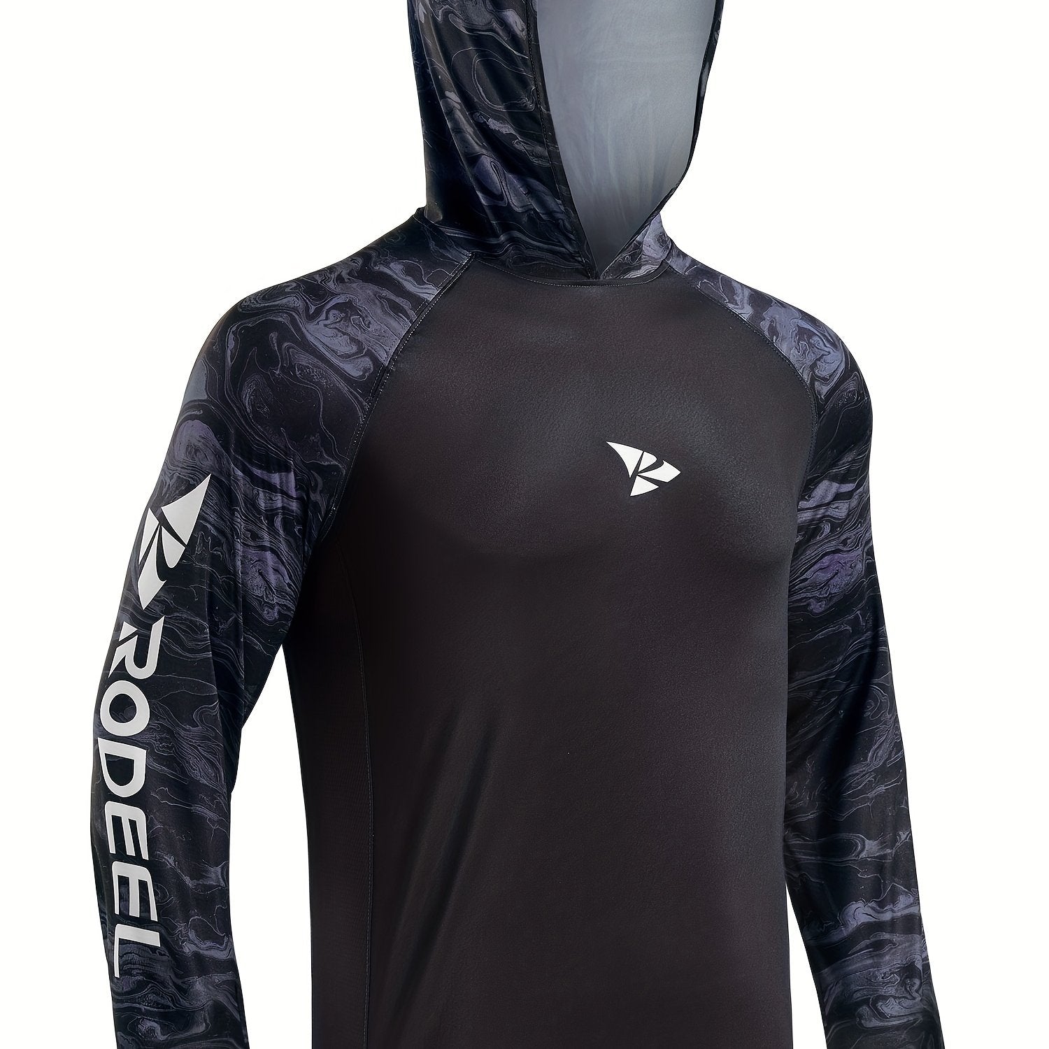 Men's UPF 50 Fishing Shirt Hoodie Long Sleeve UV Protection