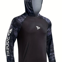 Men's UPF 50 Fishing Shirt Hoodie Long Sleeve UV Protection