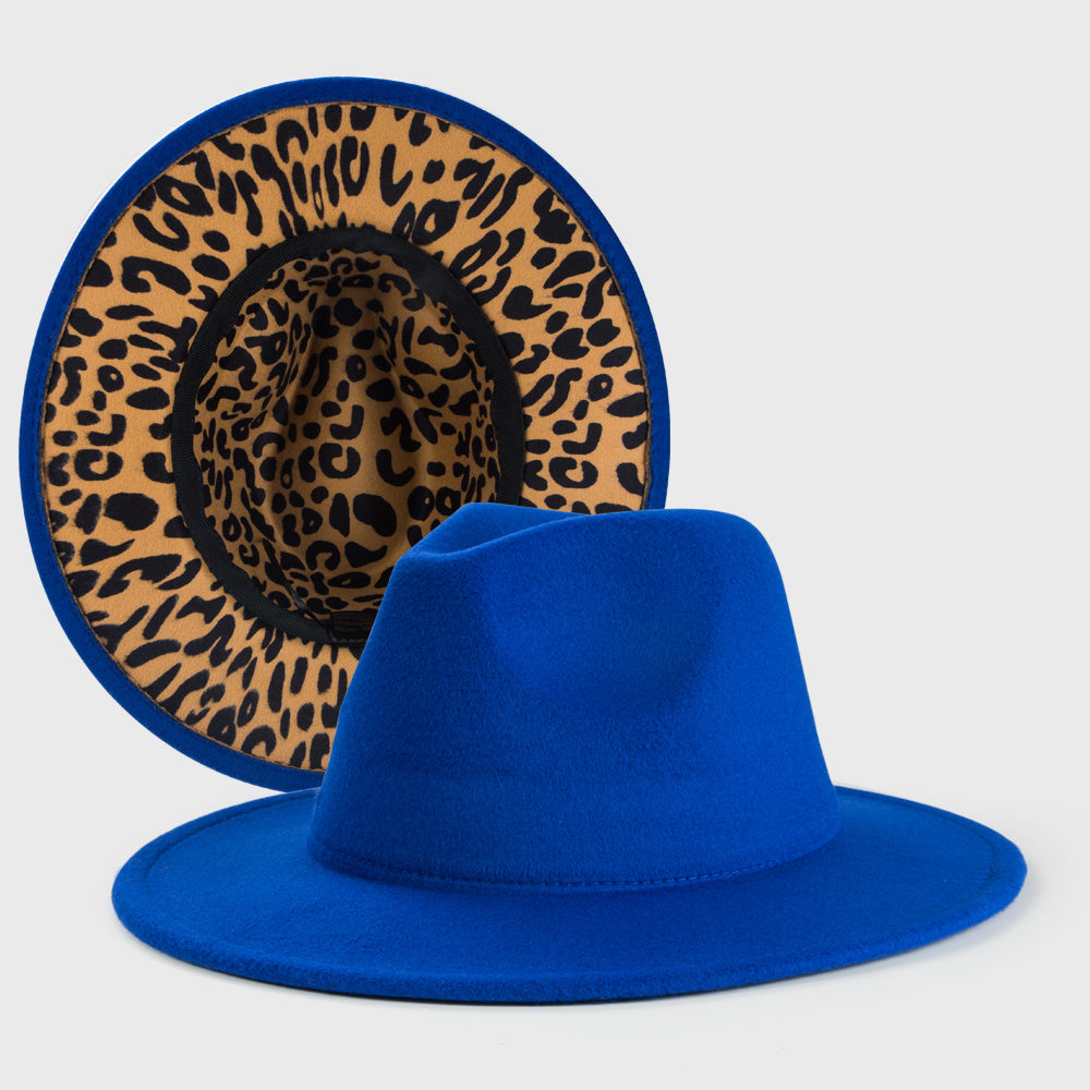 Vintage Fantasy Leopard Print Jazz Hat