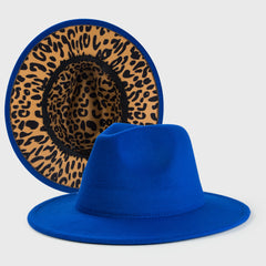 Vintage Fantasy Leopard Print Jazz Hat