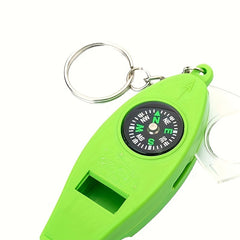 4 in 1 Compass Outdoor Portable Magnifier Thermometer Whistle
