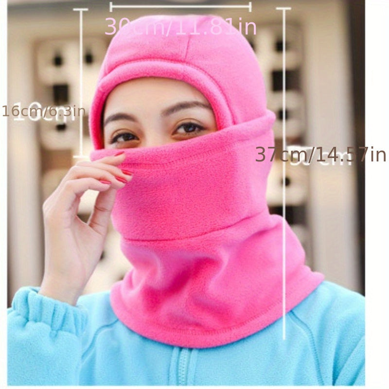 Winter Balaclava Cycling Hat Windproof Hooded Fleece Mask