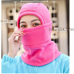 Winter Balaclava Cycling Hat Windproof Hooded Fleece Mask