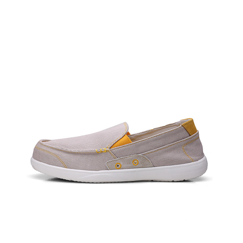 Men's Canvas Loafer Shoes Lightweight Slip On Casual Shoes