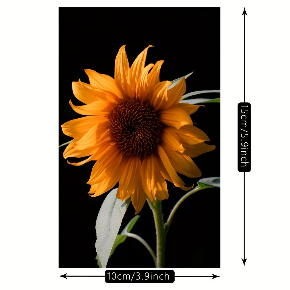 50pcs Sunflower Postcards for Sunflower Enthusiasts, Wall Art Decoration