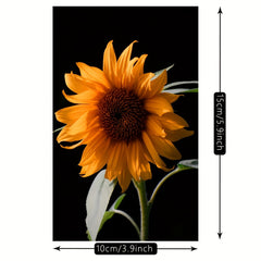 50pcs Sunflower Postcards for Sunflower Enthusiasts, Wall Art Decoration