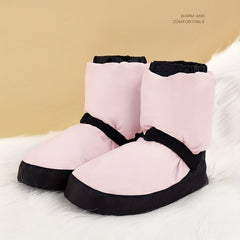 Ballet Dance Shoes Women Clip Cotton Warm Winter Short Boots