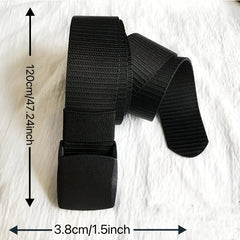Men's Automatic Buckle Tape Belt Nylon Military Style Belt