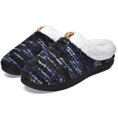 Men's Memory Foam Fleece Cozy Slippers - Winter Gift