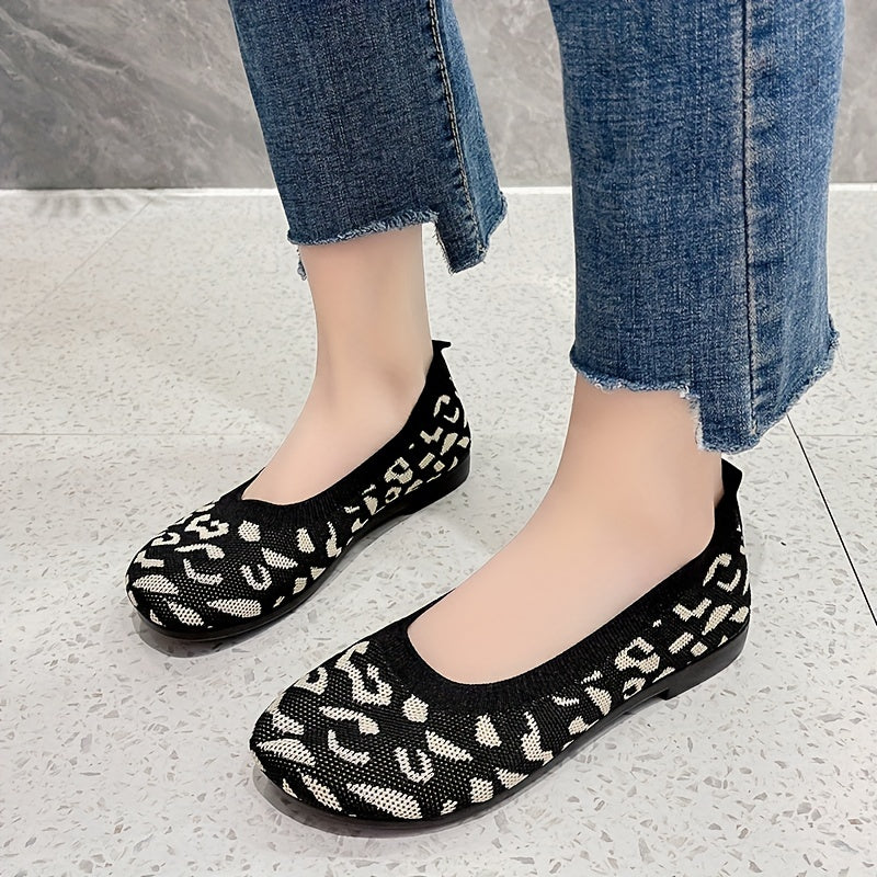 Colorblock Clouds Slip-On Loafers for Women
